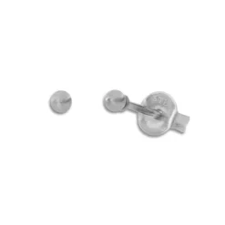 Ohrstecker|Ohrstecker|Elfen Schmuck Mini Kugel Ohrstecker Edelstahl matt 2 mm