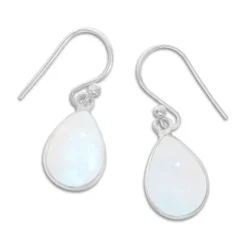 Ohrhänger|Edelstein Ohrringe|Elfen Schmuck Mondstein Ohrringe Tropfen 925 Silber