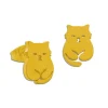 Ohrstecker|Ohrstecker|Elfen Schmuck Ohrringe mit Katzen Edelstahl Ohrstecker goldfarben