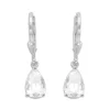 Ohrhänger|Silber Ohrhänger|Elfen Schmuck Ohrringe mit weißen Zirkonia Tränen 925 Silber