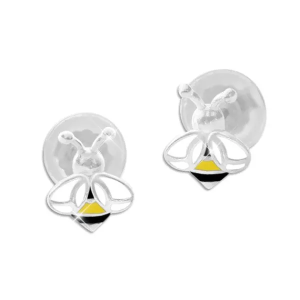 Ohrstecker|Silber Ohrstecker|Elfen Schmuck Ohrstecker Biene für Kinder 925 Silber