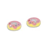 Ohrstecker|Silber Ohrstecker|Elfen Schmuck Ohrstecker bunter Krapfen mit Strass Steinen 925 Silber