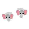 Ohrstecker|Silber Ohrstecker|Elfen Schmuck Ohrstecker Elefantenkopf 925 Silber
