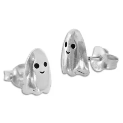 Ohrstecker|Ohrstecker|Elfen Schmuck Ohrstecker Geist Gespenst geschwärzt 925 Silber