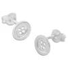 Ohrstecker|Silber Ohrstecker|Elfen Schmuck Ohrstecker Knopf glänzend 925 Silber