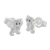 Ohrstecker|Silber Ohrstecker|Elfen Schmuck Ohrstecker mit Kätzchen 925 Silber