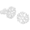 Ohrstecker|Ohrstecker|Elfen Schmuck Ohrstecker Schneeflocke mit weißem Zirkonia Stein 925 Silber