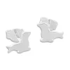 Ohrstecker|Ohrstecker|Elfen Schmuck Ohrstecker Seerobbe mattiert 925 Silber