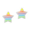 Ohrstecker|Silber Ohrstecker|Elfen Schmuck Ohrstecker Sterne in Neonfarben 925 Silber