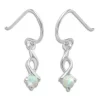 Ohrhänger|Silber Ohrhänger|Elfen Schmuck Opal Ohrhänger Ohrringe 24 mm 925 Silber