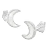 Ohrstecker|Silber Ohrstecker|Elfen Schmuck Opal Ohrstecker Mond 925 Silber