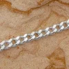 Damenarmbänder|Panzerarmband|Elfen Schmuck Panzerarmband 925 Silber 3 mm 19 cm