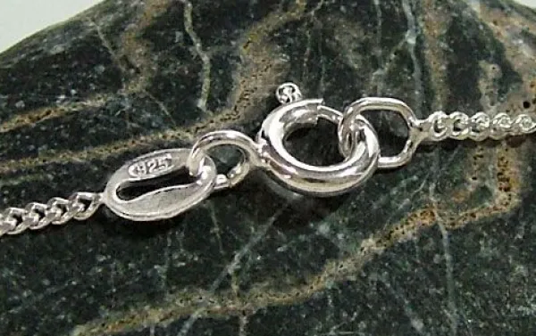 Kinderketten|Damenketten|Elfen Schmuck Panzerkette 925 Silber 1,4 mm 40 cm