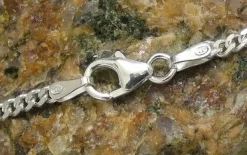 Damenketten|Panzerketten|Elfen Schmuck Panzerkette 925 Silber 2 mm 50 cm
