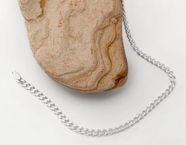 Herrenketten|Damenketten|Elfen Schmuck Panzerkette 925 Silber 3 mm 50 cm