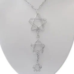 Damenketten|Elfen Schmuck Pentagramm Collier