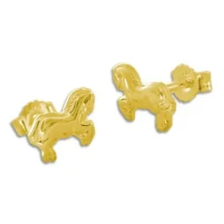 Ohrstecker|Elfen Schmuck Pferdchen Ohrringe 333 Gold