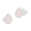 Edelstein Ohrringe|Ohrstecker|Elfen Schmuck Rosenquarz Ohrstecker Tropfen 925 Silber