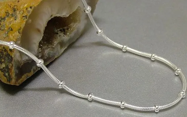 Damenarmbänder|Weitere Armbänder|Elfen Schmuck Schlangenarmband mit Kugeln 925 Silber 19 cm