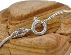Kinderketten|Damenketten|Elfen Schmuck Schlangenkette 925 Silber 0,9 mm 40 cm