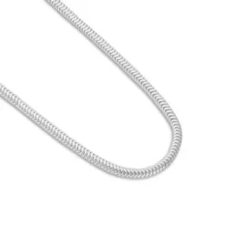 Damenketten|Kinderketten|Elfen Schmuck Schlangen-Kette 925 Silber 1,2 mm 60 cm