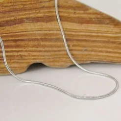 Damenketten|Elfen Schmuck Schlangenkette 925 Silber 0,9 mm 42 cm