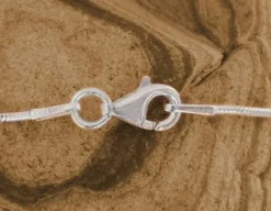 Damenketten|Elfen Schmuck Schlangenkette 925 Silber 0,9 mm 42 cm