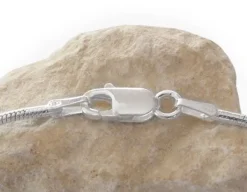 Damenketten|Elfen Schmuck Schlangen Kette 925 Silber 1,3 mm 45 cm