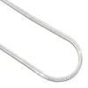 Damenketten|Elfen Schmuck Schlangenkette vierkant 925 Silber 1 mm 45 cm