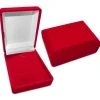 Ring Etuis|Anhänger Etuis|Elfen Schmuck Schmucketui Samt rot für Kette Ohrringe Anhänger Ring