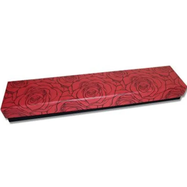 Armband Etuis|Elfen Schmuck Schmuck Schachtel für Armbänder Rose rot 210 x 45 x 25 mm
