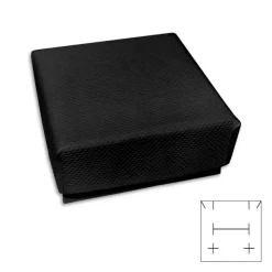 Anhänger Etuis|Ohrring Etuis|Elfen Schmuck Schmuck Schachtel schwarz geprägt 45 x 45 x 22 mm