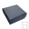 Anhänger Etuis|Ohrring Etuis|Elfen Schmuck Schmuck-Verpackung universal stahlgrau 50 x 50 x 25 mm