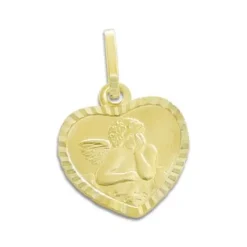Anhänger Für Kinder|Elfen Schmuck Schutzengel Anhänger Herz 333 Gold