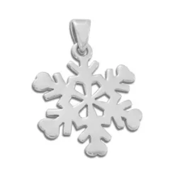 Anhänger Für Damen|Silber Anhänger|Elfen Schmuck Silberanhänger Schneeflocke 925 Silber