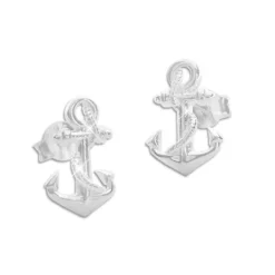Ohrstecker|Silber Ohrstecker|Elfen Schmuck Silberschmuck Ohrstecker Anker mit Seil 925 Silber