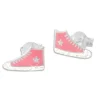 Ohrstecker|Ohrstecker|Elfen Schmuck Sneaker Ohrstecker mit Stern hell pink Glitzer 925 Silber