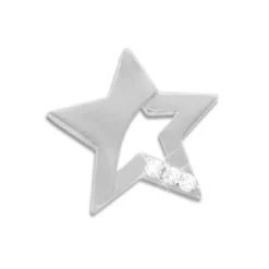 Anhänger Für Damen|Silber Anhänger|Elfen Schmuck Stern Anhänger mit Zirkonia 925 Silber