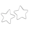 Creolen|Silber Creolen|Elfen Schmuck Stern Creolen 32 mm 925 Silber