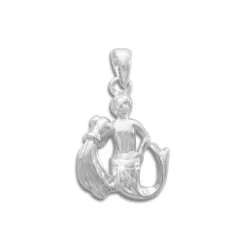 Anhänger Für Kinder|Anhänger Für Damen|Elfen Schmuck Sternzeichen Anhänger Wassermann 925 Silber