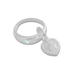 Anhänger Für Kinder|Silber Anhänger|Elfen Schmuck Taufring Anhänger Engel mit Blautopas hellblau 925 Silber