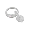 Anhänger Für Kinder|Silber Anhänger|Elfen Schmuck Taufring Anhänger Engel mit rosa Zirkonia 925 Silber