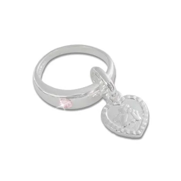Anhänger Für Kinder|Silber Anhänger|Elfen Schmuck Taufring Anhänger Engel mit rosa Zirkonia 925 Silber
