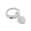 Anhänger Für Kinder|Silber Anhänger|Elfen Schmuck Taufring Anhänger Engel mit Safir 925 Silber