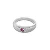 Anhänger Für Kinder|Silber Anhänger|Elfen Schmuck Taufring mit Rubin 925 Silber