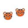 Ohrstecker|Silber Ohrstecker|Elfen Schmuck Tiger Ohrringe für Kinder 925 Silber