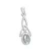 Anhänger Für Damen|Edelstein Anhänger In Silber|Elfen Schmuck Triquetra Anhänger mit Labradorit 925 Silber