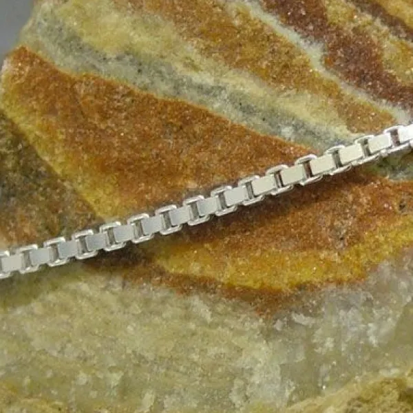 Damenketten|Weitere Ketten Aus Silber|Elfen Schmuck Venezianer Kette 925 Silber 1 mm 50 cm