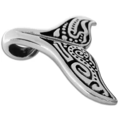 Anhänger Für Herren|Edelstahl Anhänger|Elfen Schmuck XXL Edelstahl Anhänger Walflosse