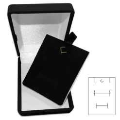 Ring Etuis|Anhänger Etuis|Elfen Schmuck Schmucketui Samt schwarz für Kette Ohrringe Anhänger Ring